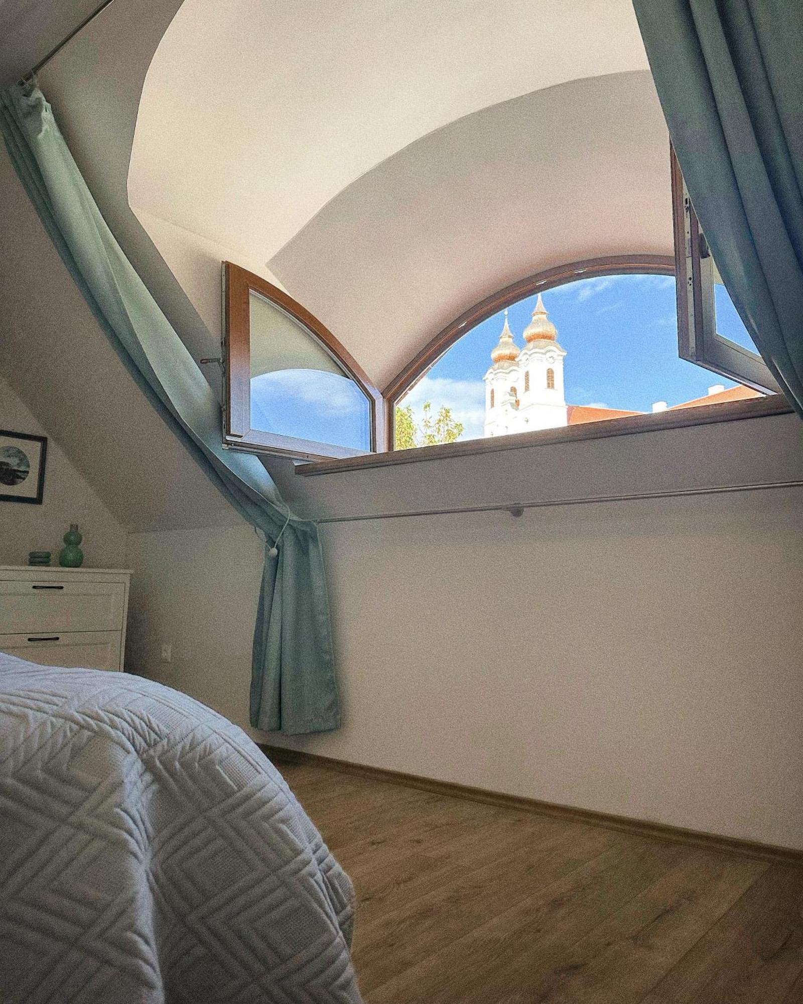 Piros Vendeghaz Villa Tihany Bagian luar foto